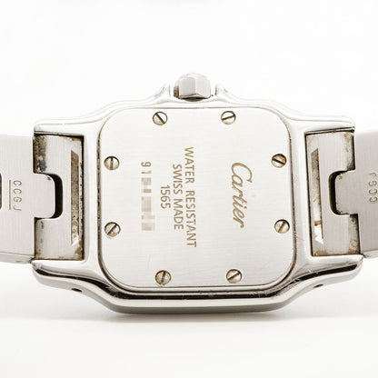 Cartier Santos Galbe SM Ivory Dial Watch — view 5