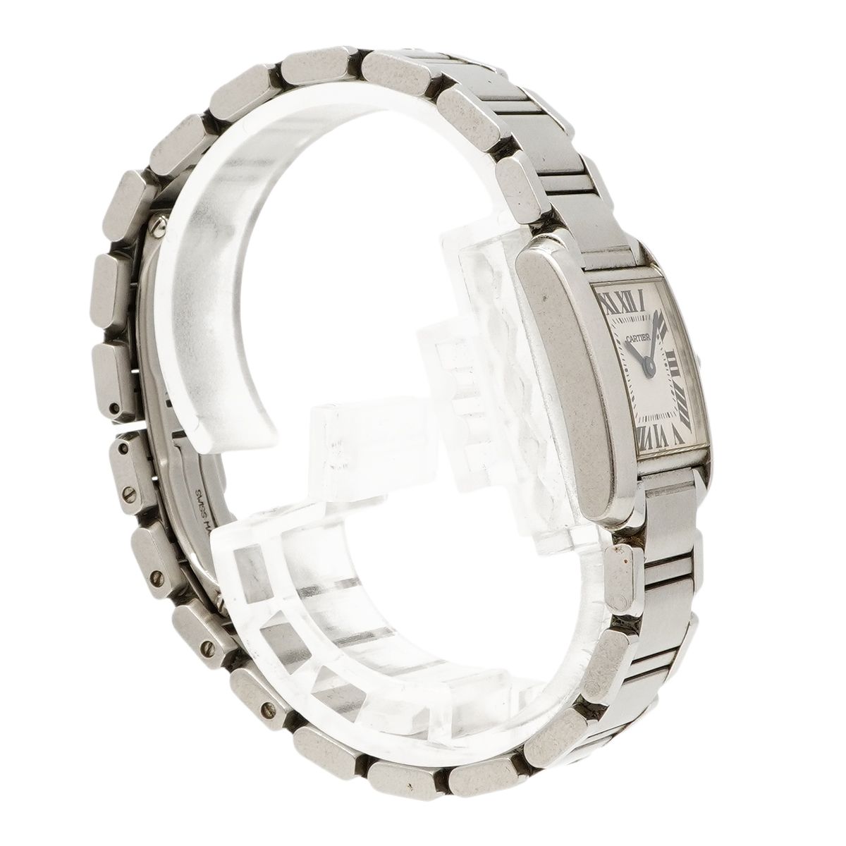 Cartier Tank Francaise SM White Dial Watch — view 3