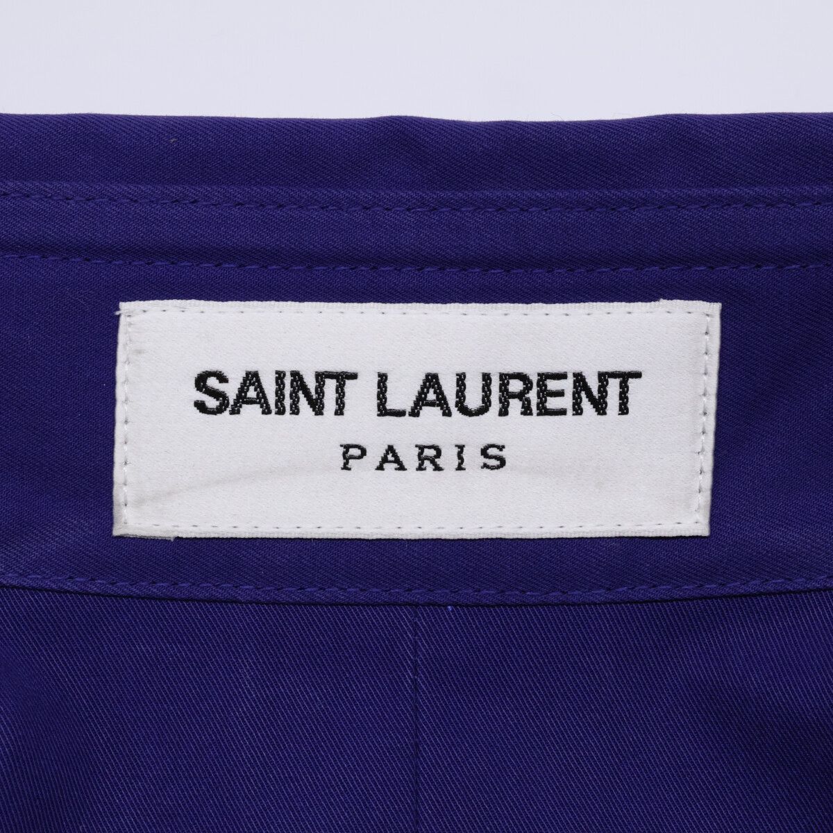 Saint Laurent Paris Purple Military Shirt Jacket 38 — view 4