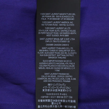 Saint Laurent Paris Purple Military Shirt Jacket 38 — view 9