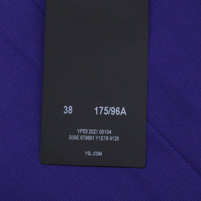 Saint Laurent Paris Purple Military Shirt Jacket 38 — view 6