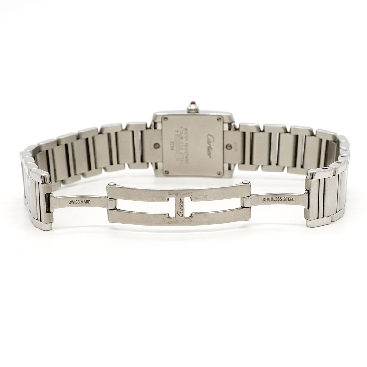 Cartier Tank Francaise SM Christmas Limited Pink Dial Watch — view 4