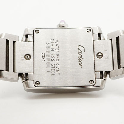 Cartier Tank Francaise SM Christmas Limited Pink Dial Watch — view 5