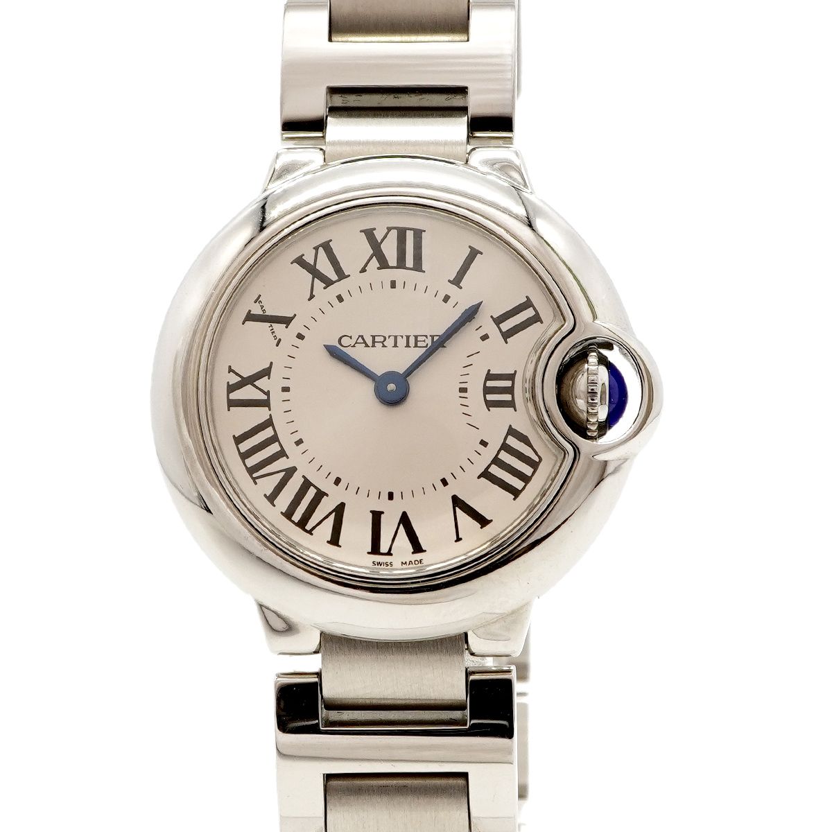 Cartier Ballon Blue Silver Dial Watch