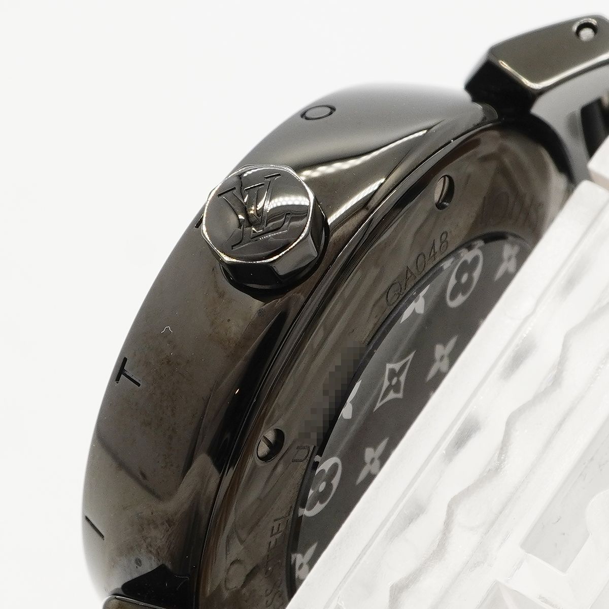 Louis Vuitton Tambour All Black Dial Watch — view 6