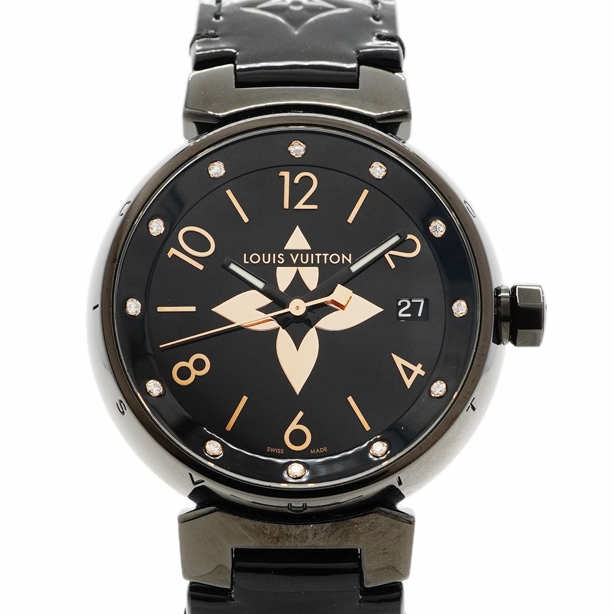 Louis Vuitton Tambour All Black Dial Watch