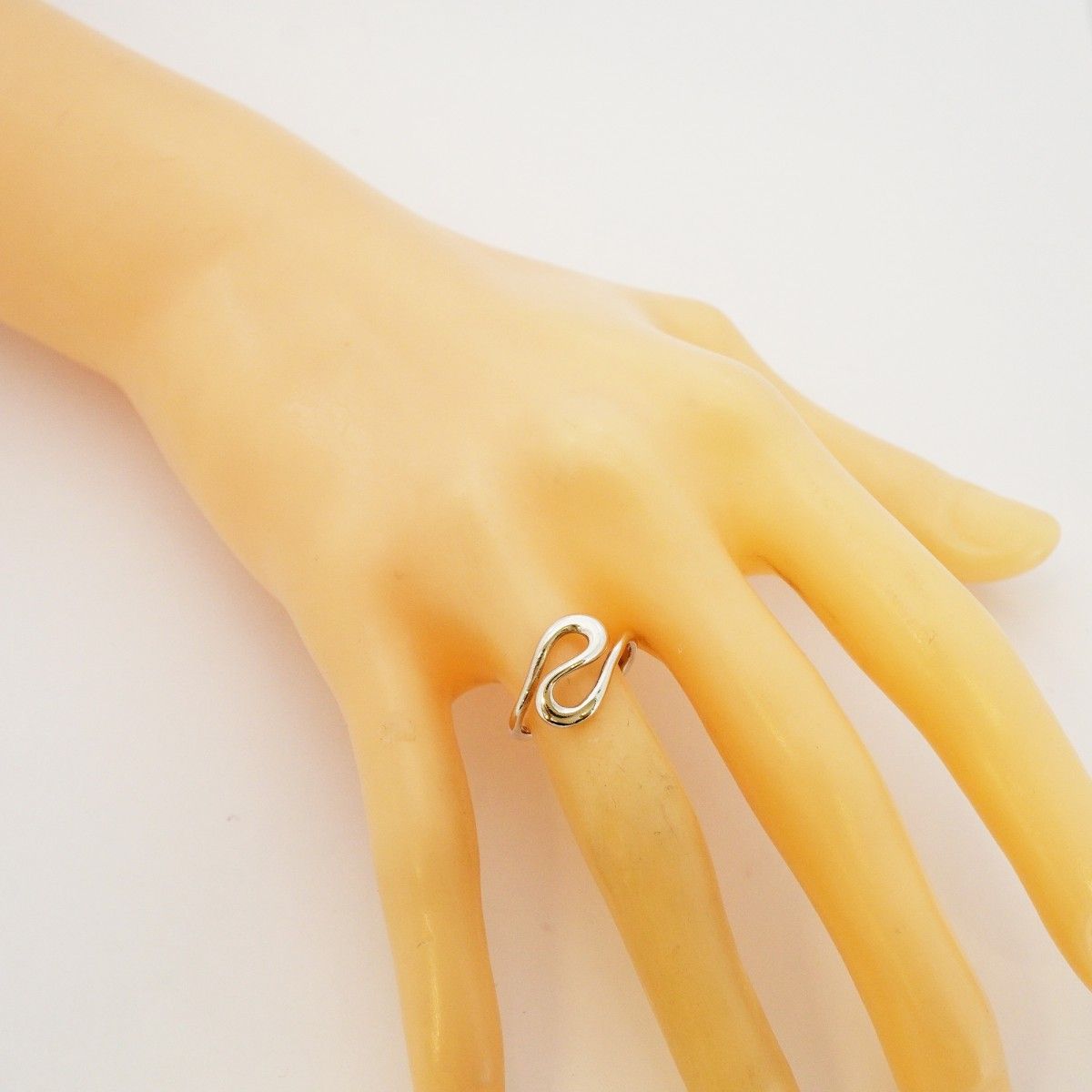 Tiffany & Co Ring Open Wave 925 Sterling Silver — view 7