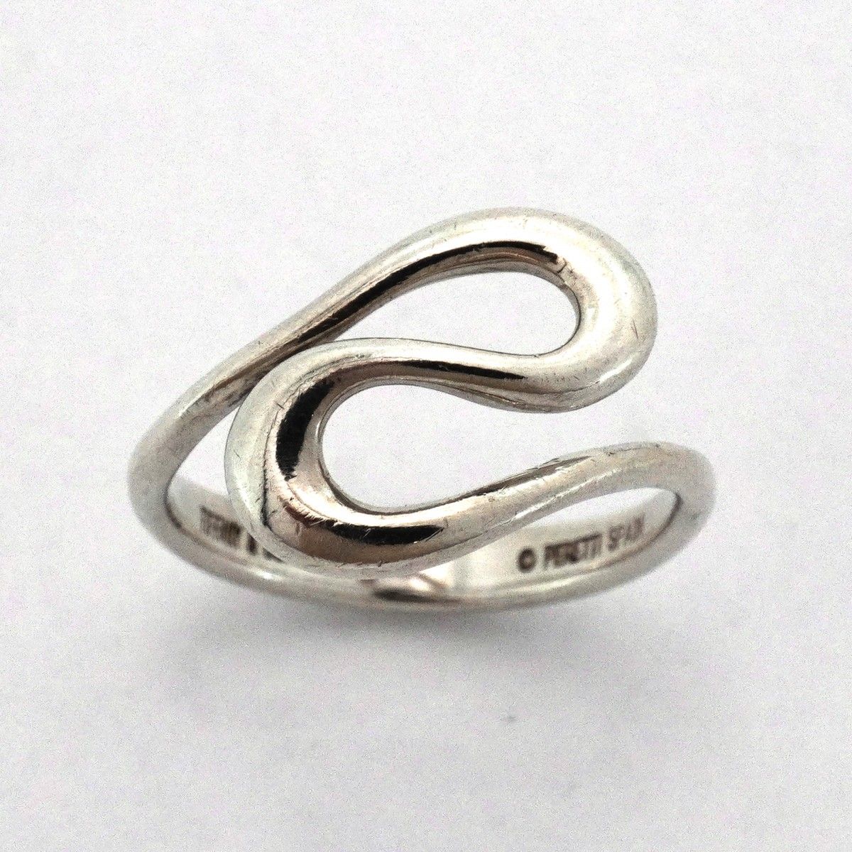 Tiffany & Co Ring Open Wave 925 Sterling Silver — view 2