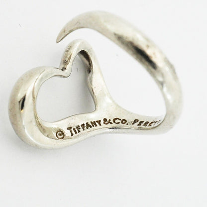 Tiffany & Co Ring Open Heart 925 Sterling Silver — view 4