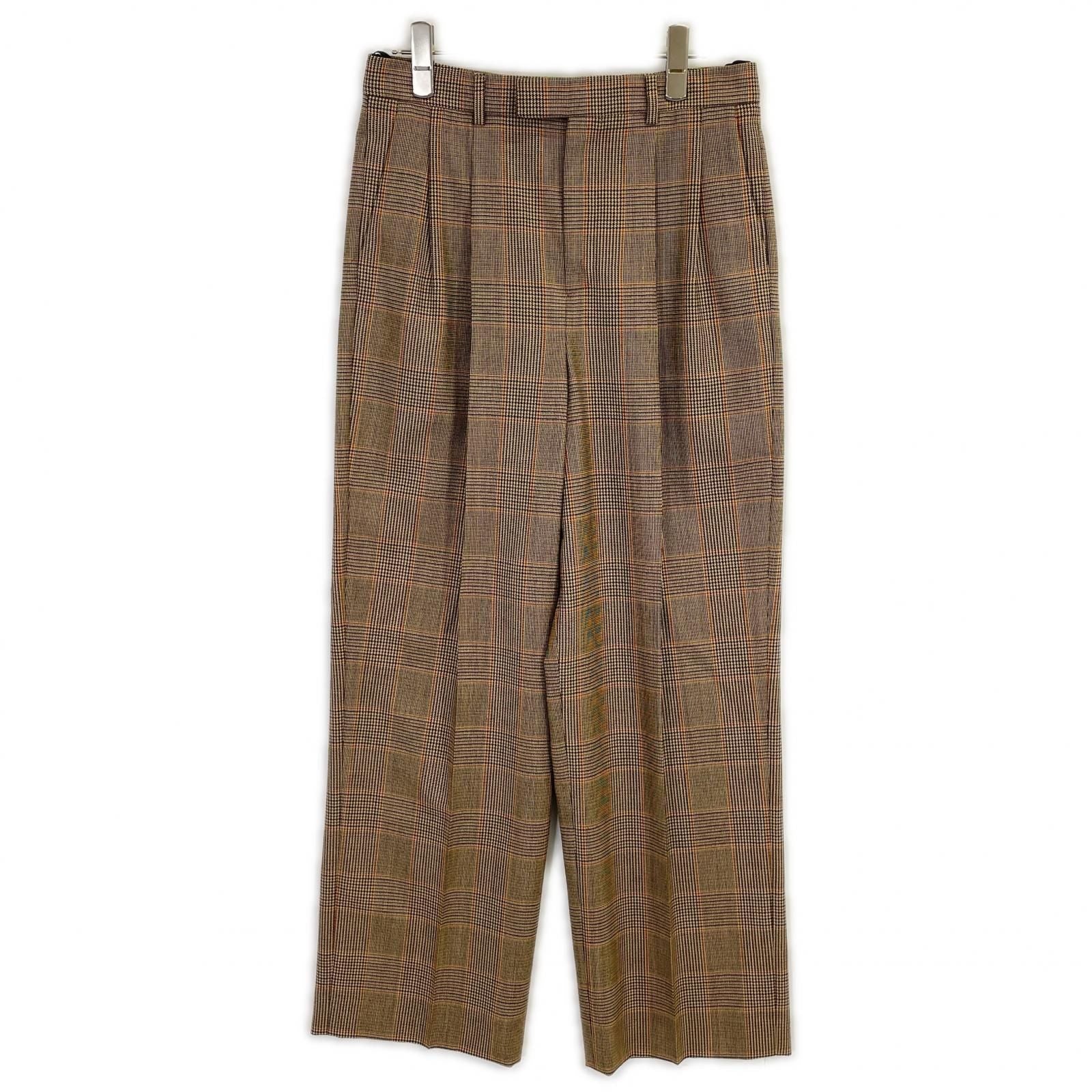 Celine Brown Wool Trousers Pants 38
