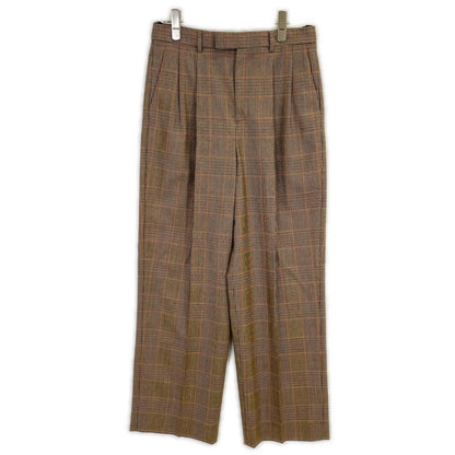 Celine Brown Wool Trousers Pants 38