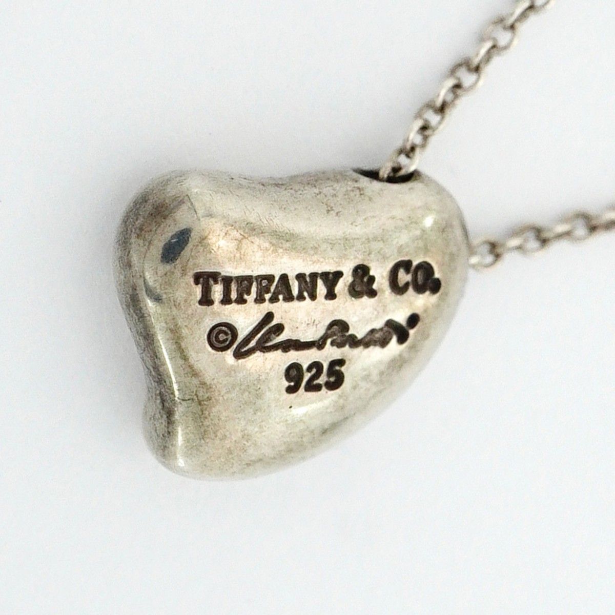 Tiffany & Co Necklace Full Heart 925 Sterling Silver — view 6