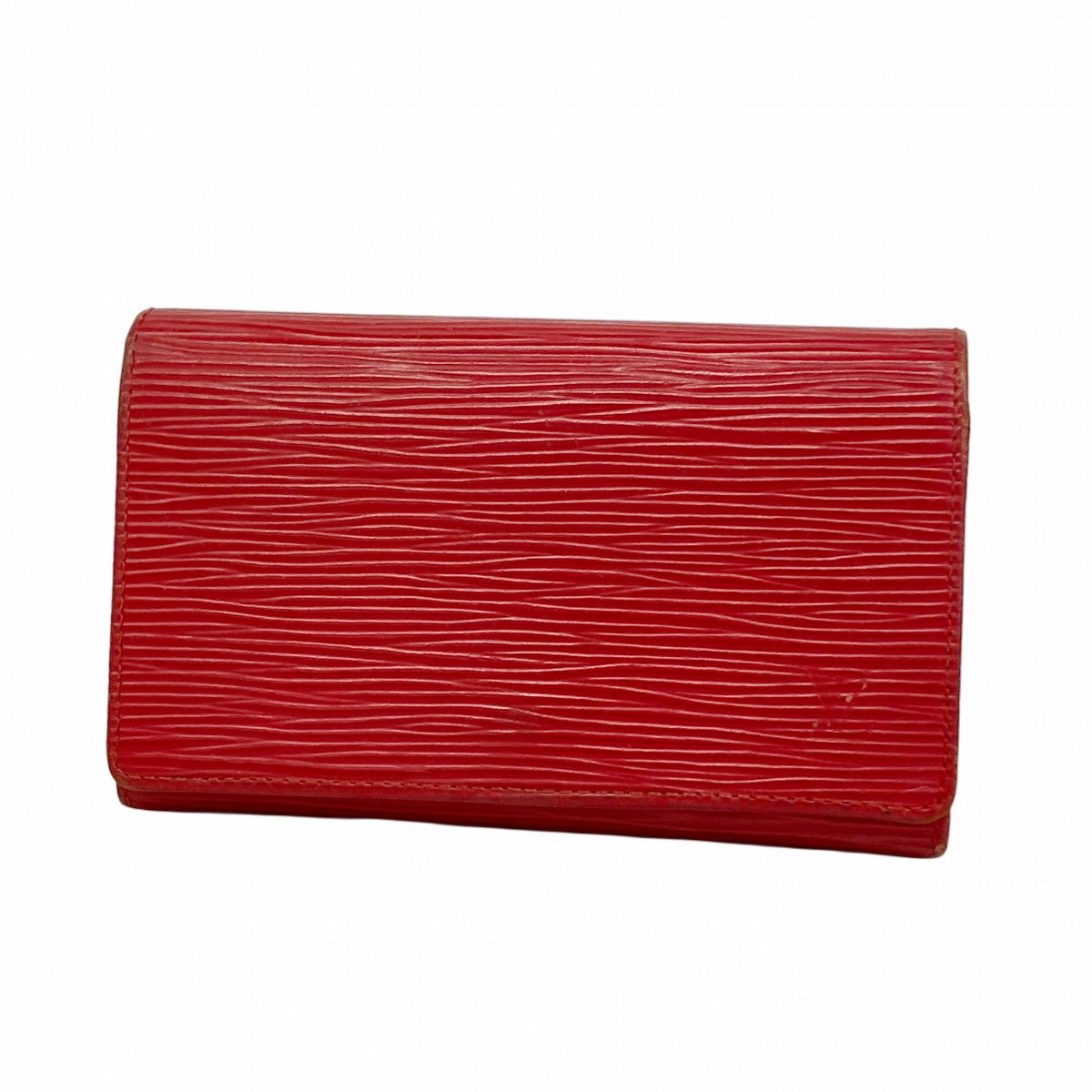 Louis Vuitton Wallet Epi Porte-Monnaie Viennois Tresor Castilian Red