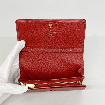 Louis Vuitton Wallet Epi Porte-Monnaie Viennois Tresor Castilian Red — view 3