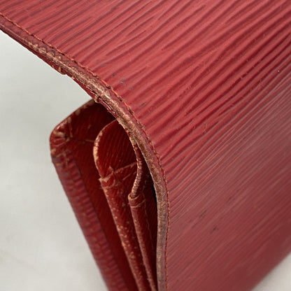 Louis Vuitton Wallet Epi Porte-Monnaie Viennois Tresor Castilian Red — view 5