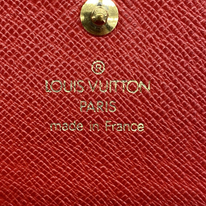 Louis Vuitton Wallet Epi Porte-Monnaie Viennois Tresor Castilian Red — view 4