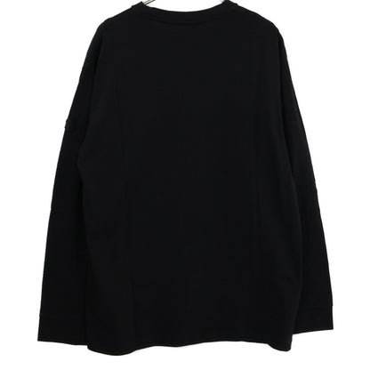 Moncler T-Shirt LS Logo Print Velour Long T — view 2