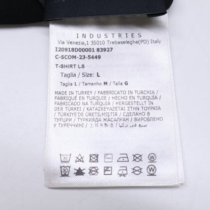 Moncler T-Shirt LS Logo Print Velour Long T — view 4