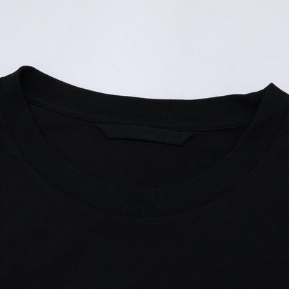 Moncler T-Shirt LS Logo Print Velour Long T — view 3