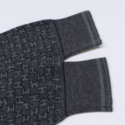 Hermes Logo Pattern Cashmere Silk Knit Sweater — view 6