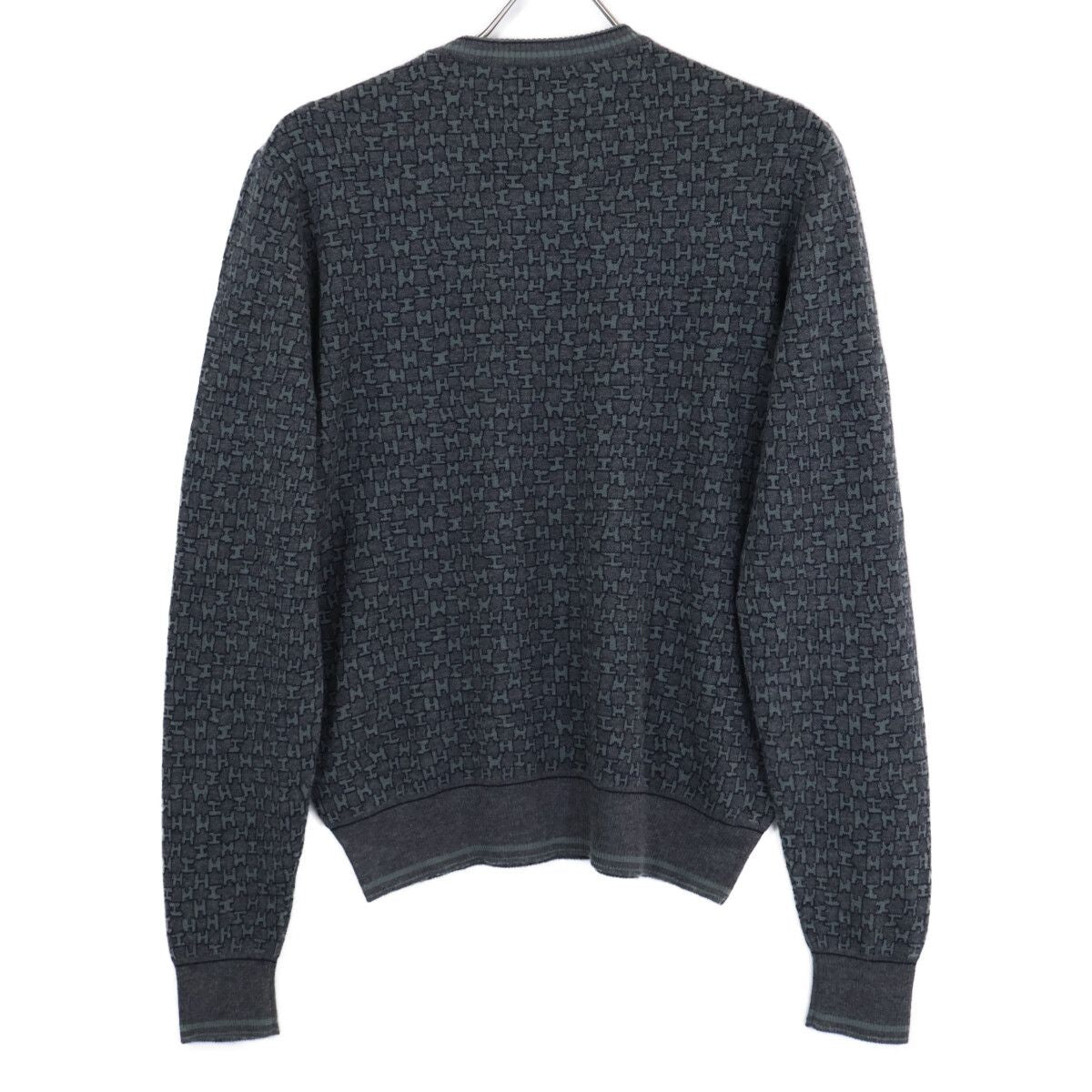 Hermes Logo Pattern Cashmere Silk Knit Sweater — view 2