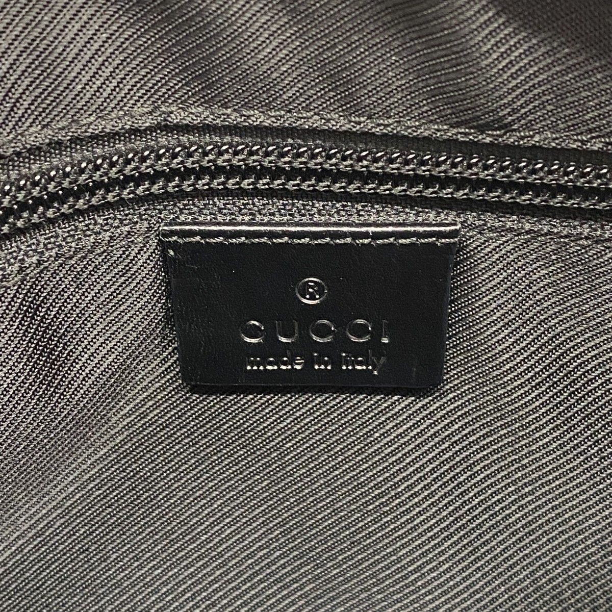 Gucci Shoulder Bag GG Canvas Black Silver — view 5