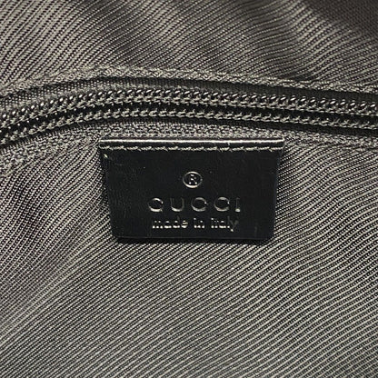 Gucci Shoulder Bag GG Canvas Black Silver — view 5