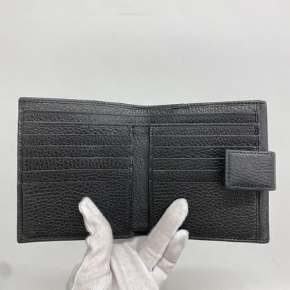 Gucci Wallet GG Marmont Leather Black Gold — view 3