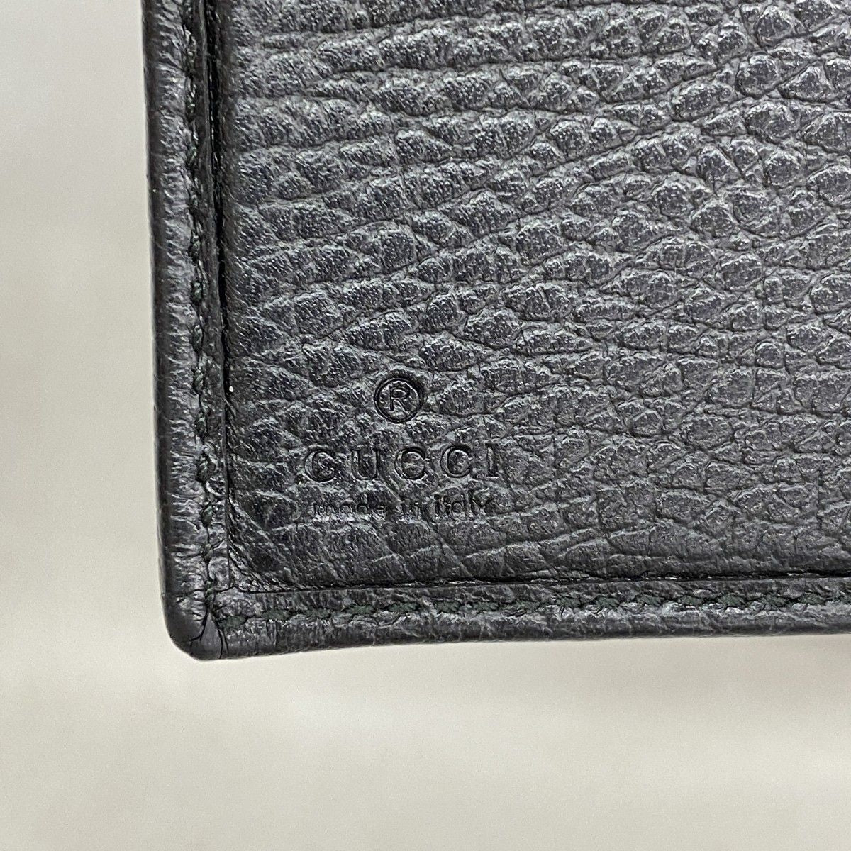 Gucci Wallet GG Marmont Leather Black Gold — view 4