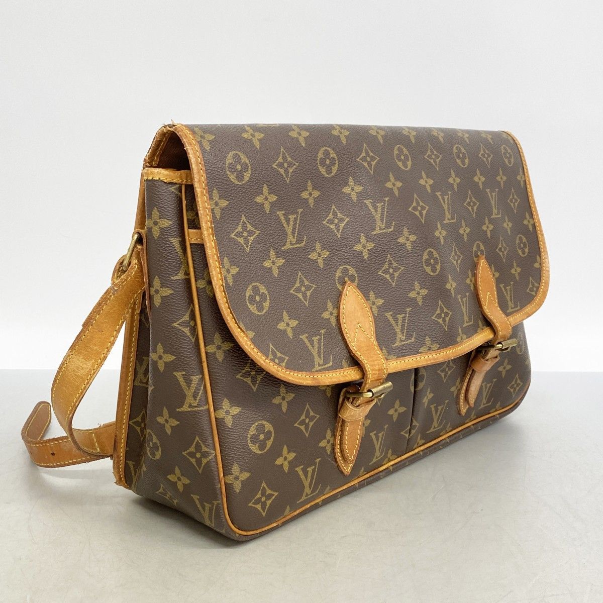 Louis Vuitton Shoulder Bag Monogram Givesiere GM Brown — view 2