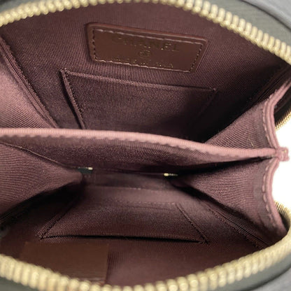 Chanel Shoulder Bag Quilted Caviar Leather Black Champagne Gold — view 4