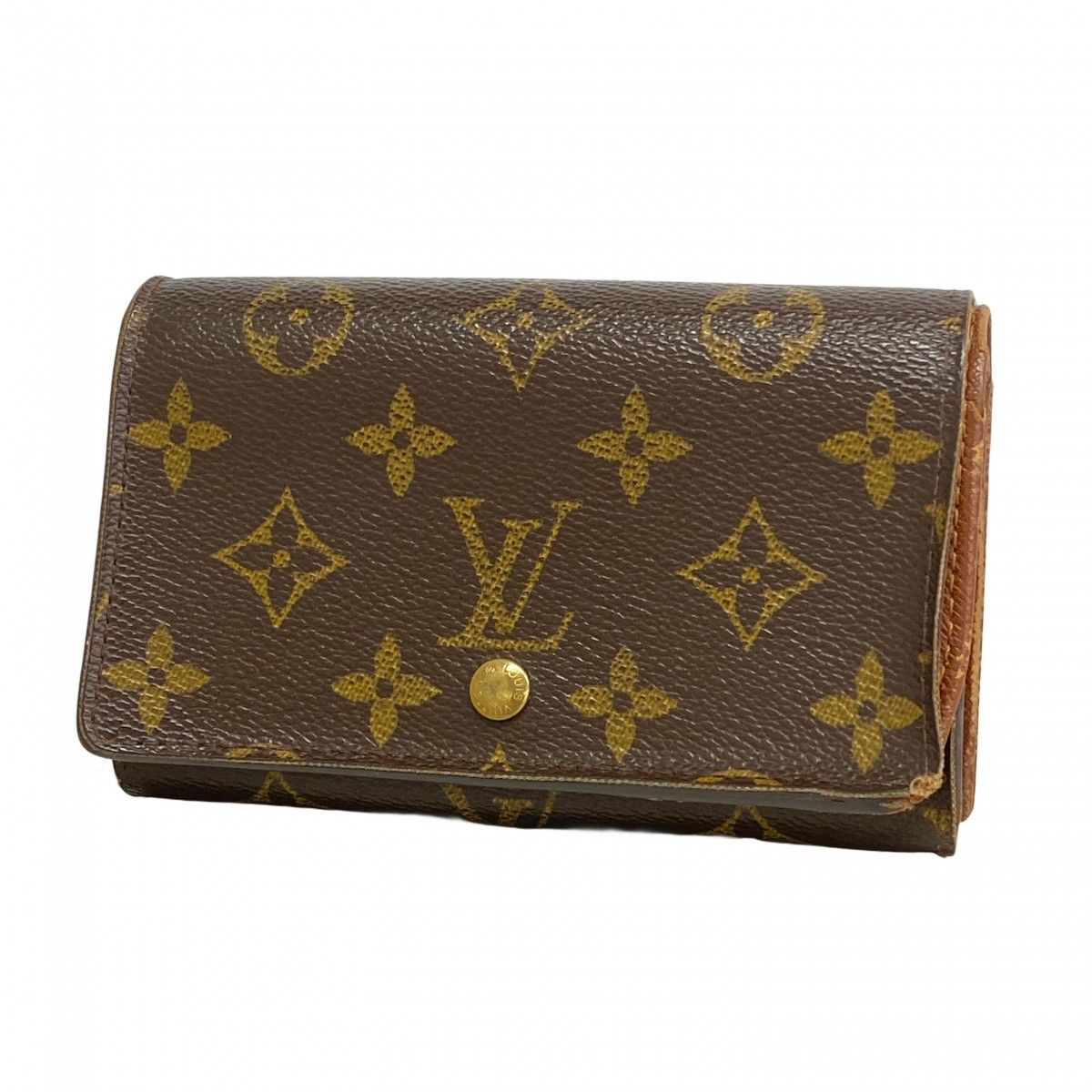 Louis Vuitton Wallet Monogram Porte-Monnaie Viennois Tresor Brown