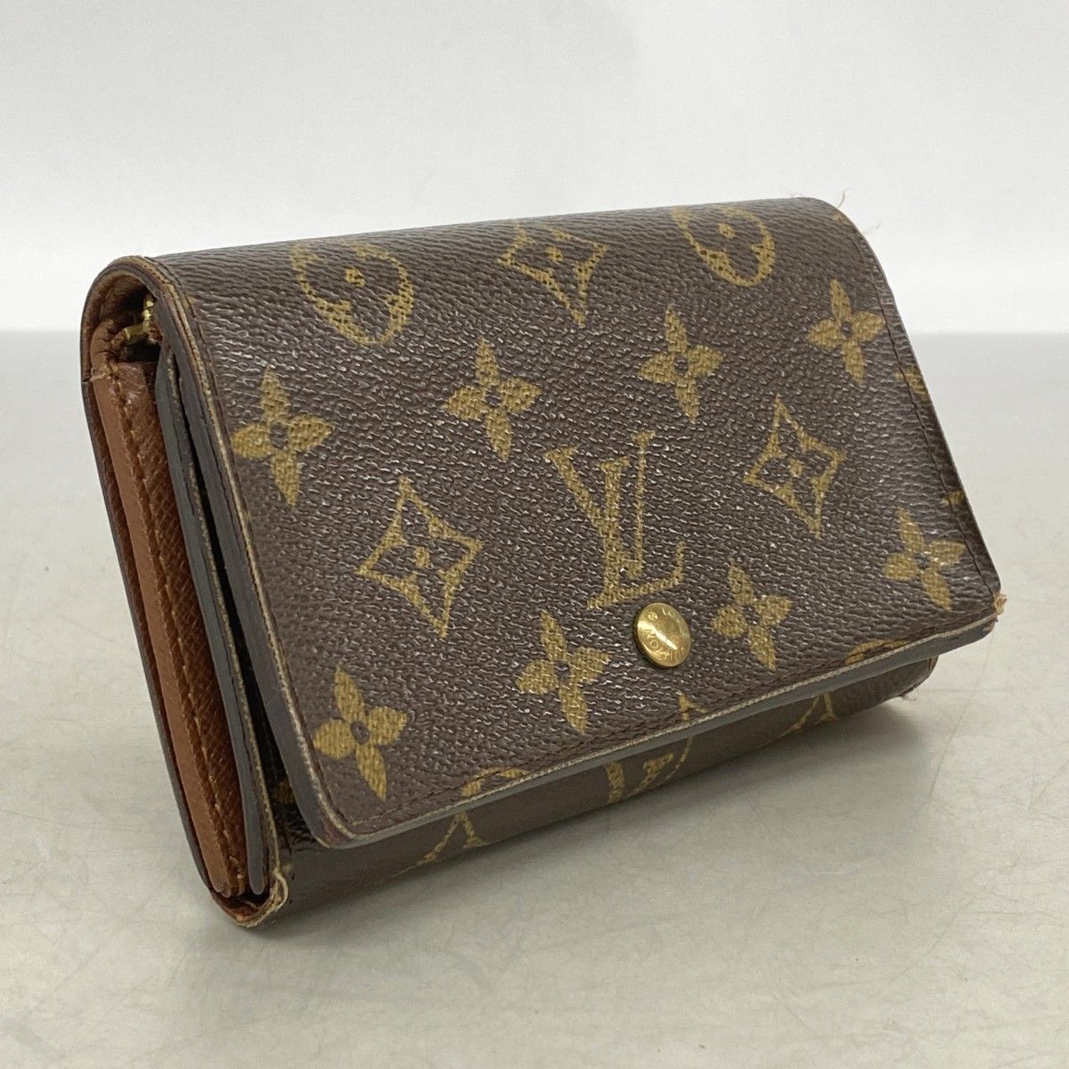 Louis Vuitton Wallet Monogram Porte-Monnaie Viennois Tresor Brown — view 2