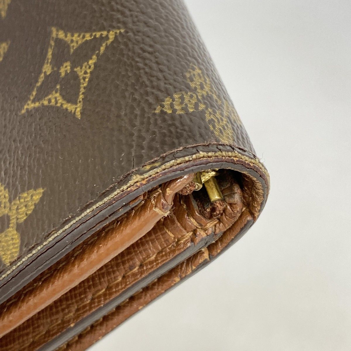 Louis Vuitton Wallet Monogram Porte-Monnaie Viennois Tresor Brown — view 6