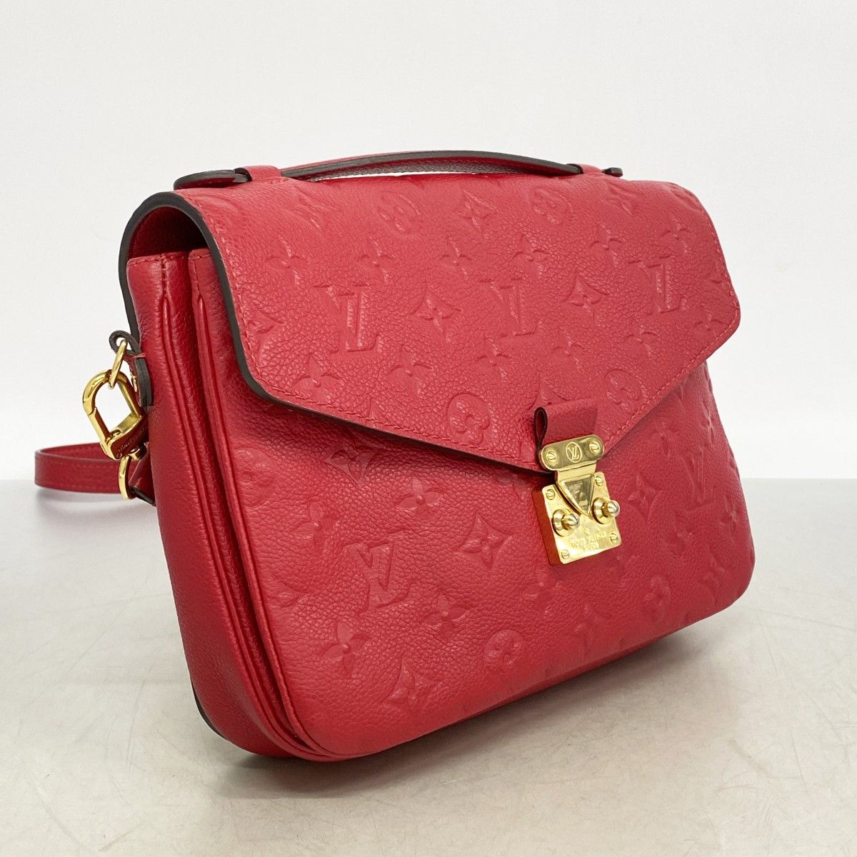 Louis Vuitton Handbag Monogram Empreinte Pochette Metis MM Cerise 2-Way Bag — view 2
