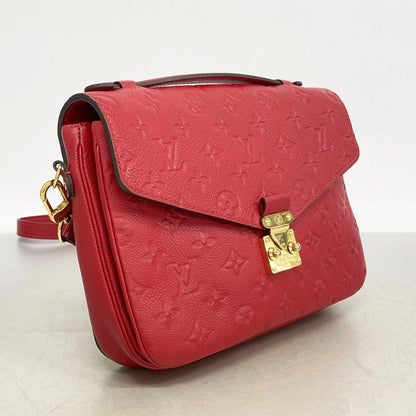Louis Vuitton Handbag Monogram Empreinte Pochette Metis MM Cerise 2-Way Bag — view 2