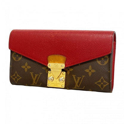 Louis Vuitton Wallet Monogram Portefeuille Pallas Brown Cerise