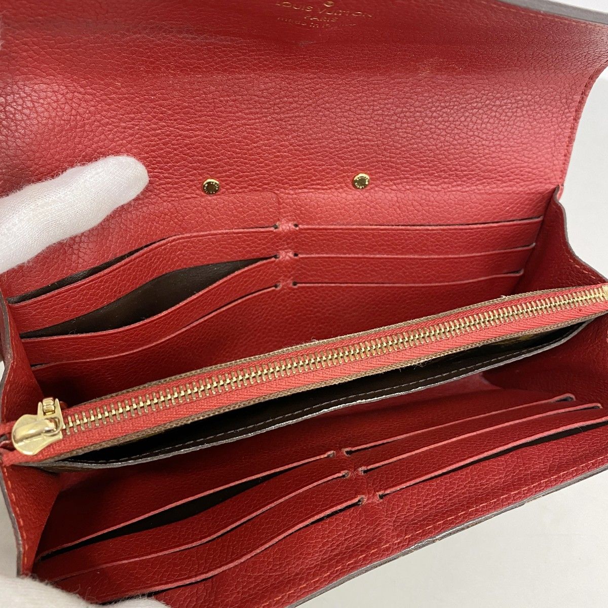 Louis Vuitton Wallet Monogram Portefeuille Pallas Brown Cerise — view 3