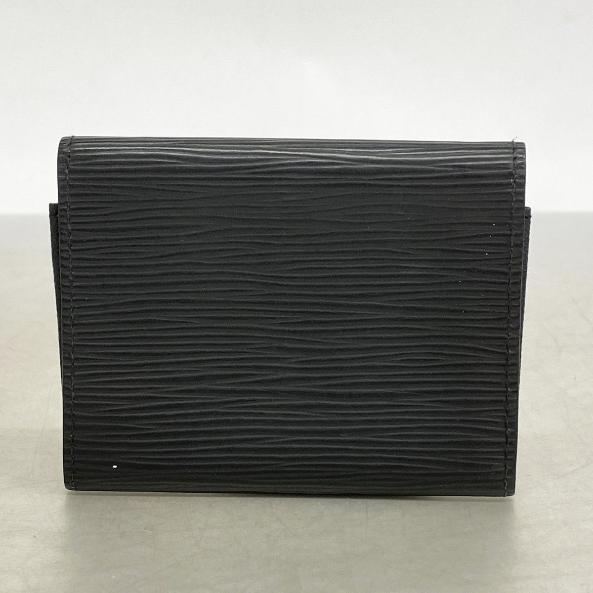 Louis Vuitton Business Card Holder Epi Noir — view 7