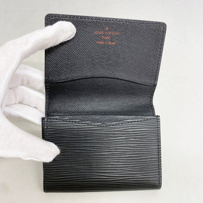 Louis Vuitton Business Card Holder Epi Noir — view 3