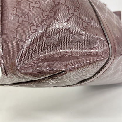 Gucci Tote GG Supreme Bordeaux Gold — view 6