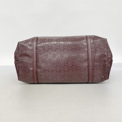 Gucci Tote GG Supreme Bordeaux Gold — view 3