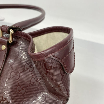 Gucci Tote GG Supreme Bordeaux Gold — view 7