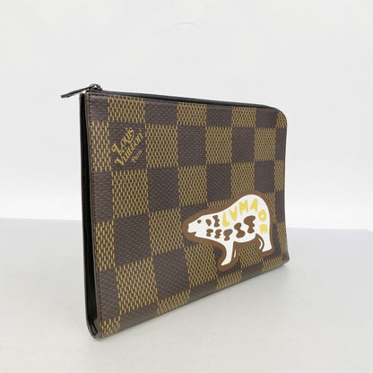 Louis Vuitton Clutch Damier Giant Pochette Jour GM Brown — view 2