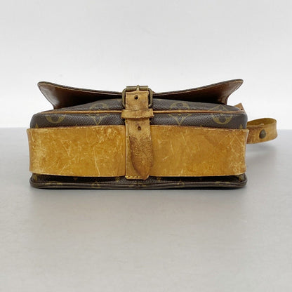 Louis Vuitton Shoulder Bag Monogram Cartouchiere MM Brown — view 3