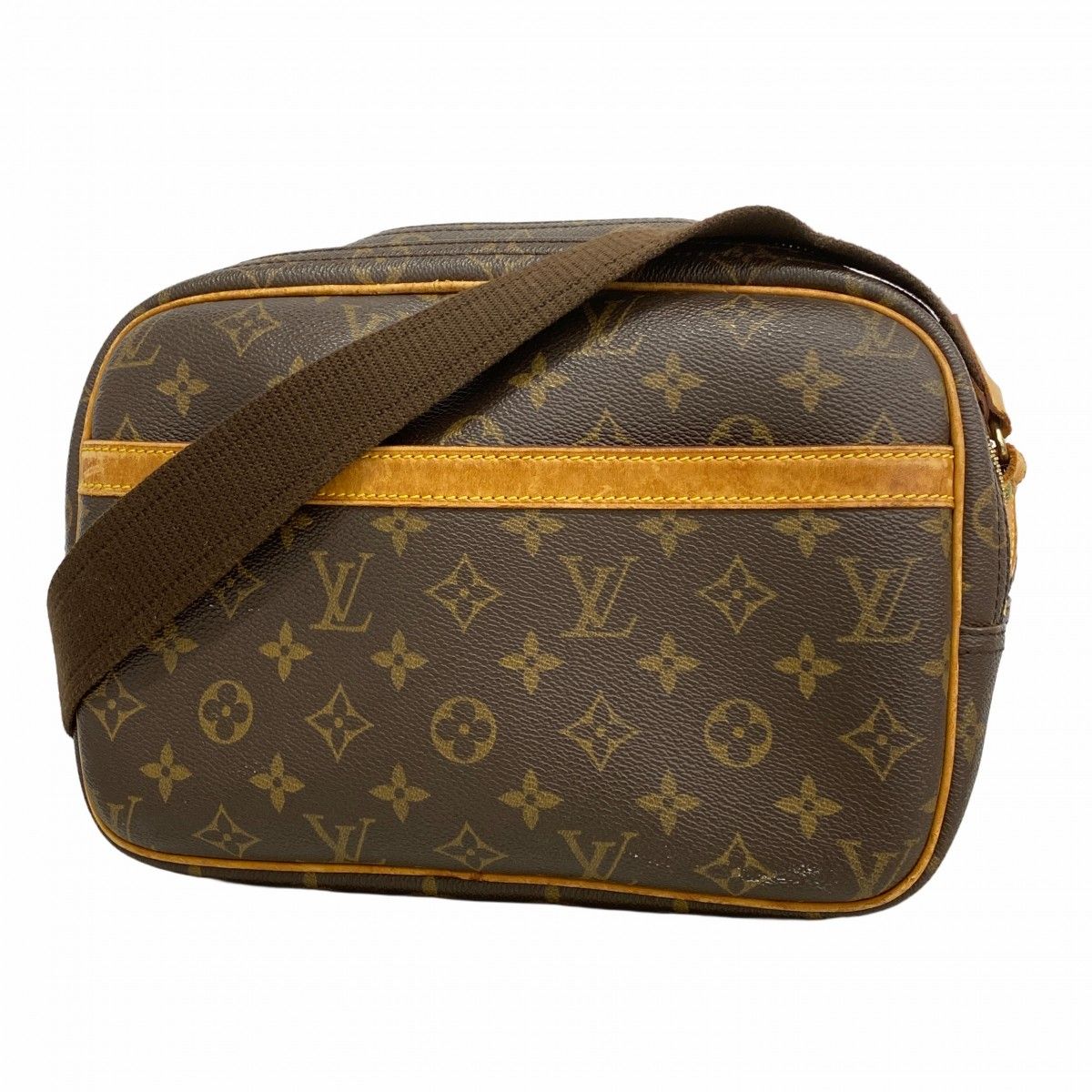 Louis Vuitton Shoulder Bag Monogram Reporter PM Brown