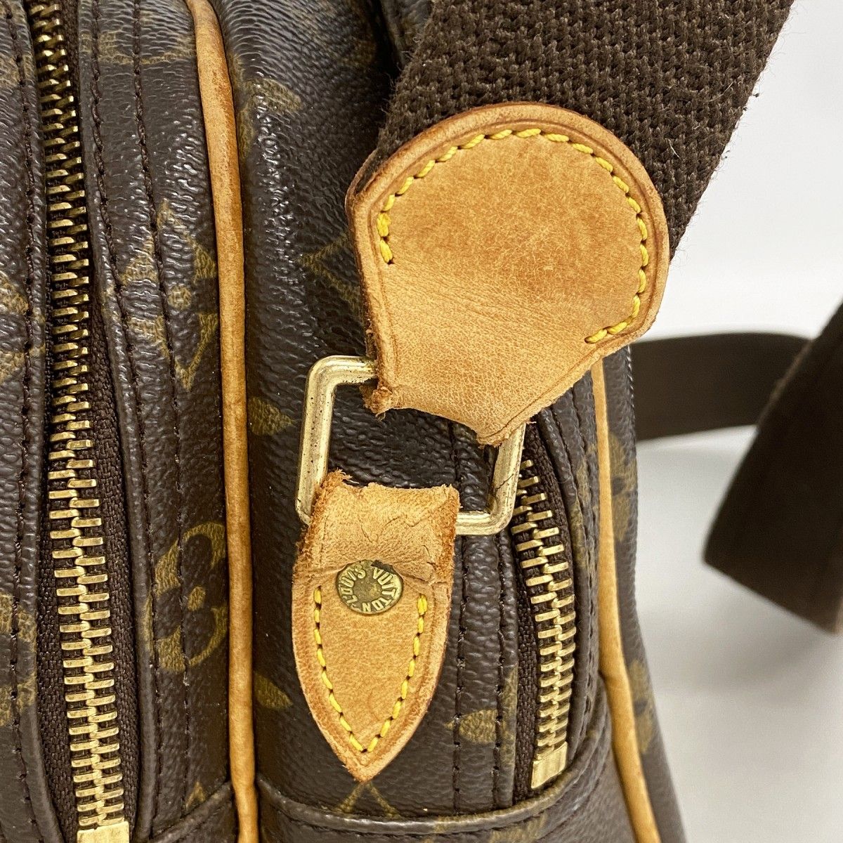 Louis Vuitton Shoulder Bag Monogram Reporter PM Brown — view 7