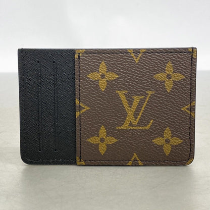 Louis Vuitton Card Case Monogram Macassar Neo Holder Brown — view 6