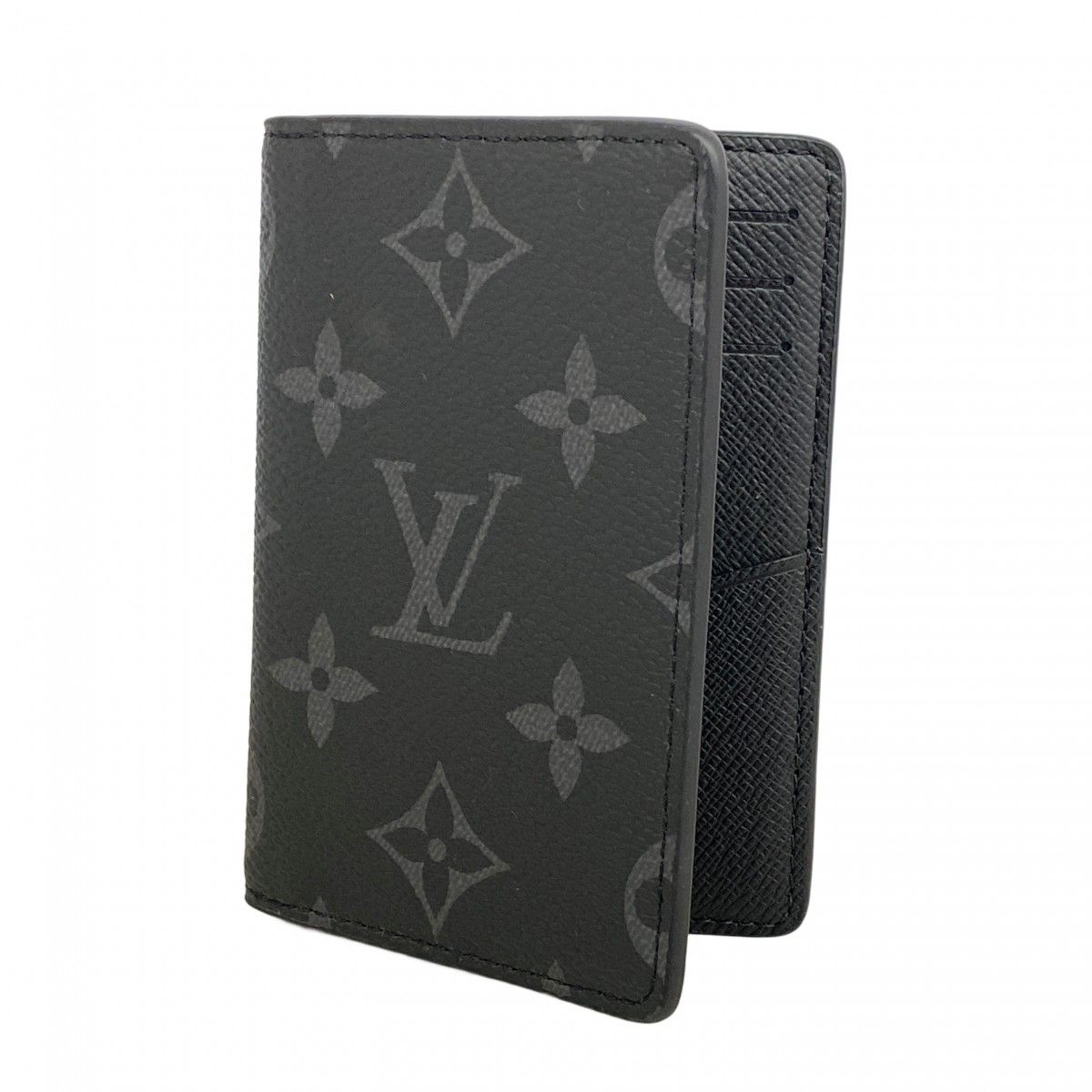 Louis Vuitton Card Case Monogram Eclipse Organizer de Poche Gray Black