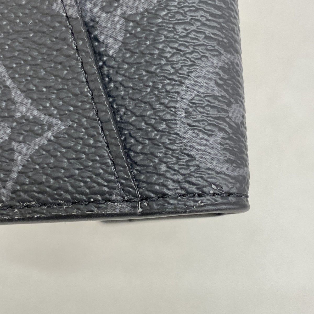 Louis Vuitton Card Case Monogram Eclipse Organizer de Poche Gray Black — view 6